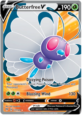 Butterfree V 177 /189 darkness-ablaze-177