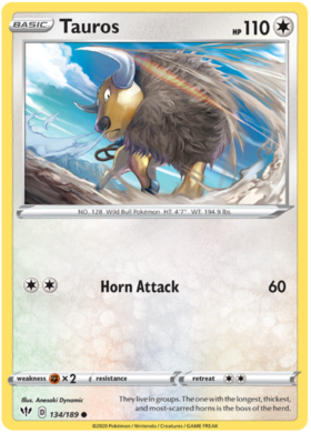 Tauros 134 /189 darkness-ablaze-134