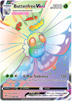 Butterfree VMAX 190 /189 darkness-ablaze-190