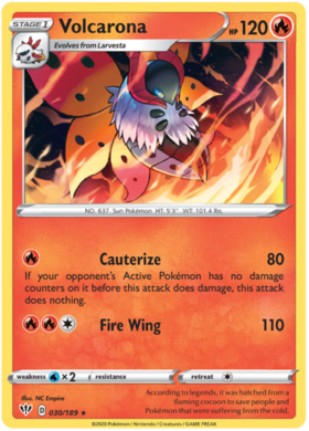 Volcarona 30 /189 darkness-ablaze-30