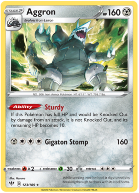 Aggron 123 /189 darkness-ablaze-123