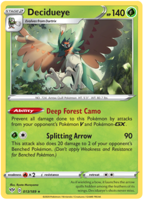 Decidueye 13 /189 darkness-ablaze-13