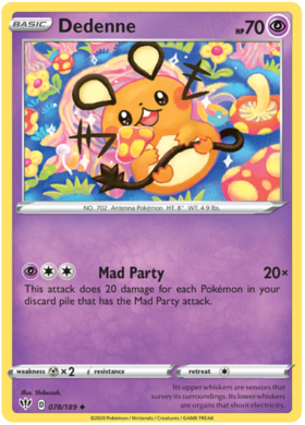 Dedenne 78 /189 darkness-ablaze-78