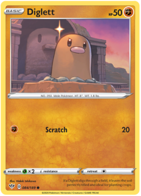 Diglett 84 /189 darkness-ablaze-84