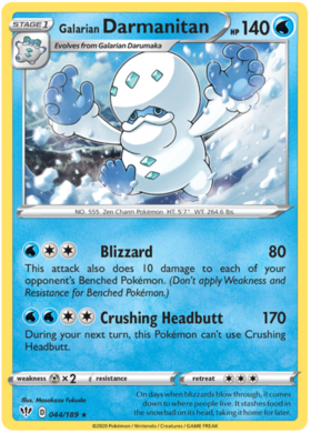 Galarian Darmanitan 44 /189 darkness-ablaze-44