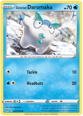 Galarian Darumaka 43 /189 darkness-ablaze-43