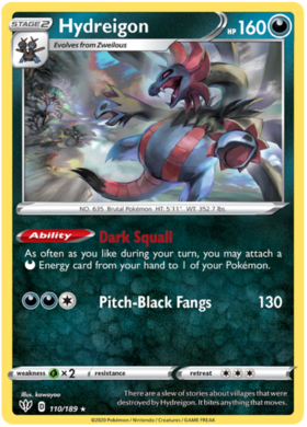 Hydreigon 110 /189 darkness-ablaze-110