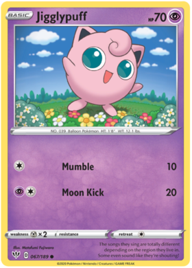 Jigglypuff 67 /189 darkness-ablaze-67