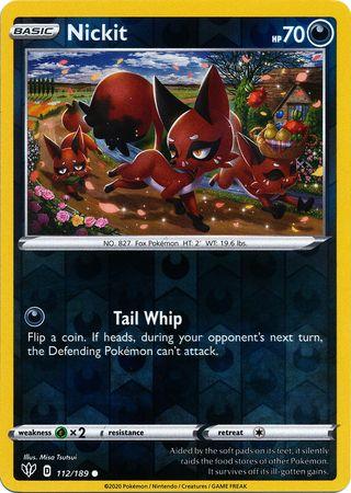 Nickit 112/189 Reverse Holo darkness-ablaze-rh-100