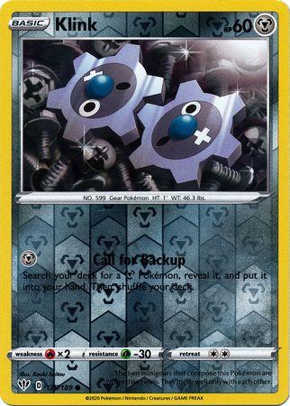 Klink 125/189 Reverse Holo darkness-ablaze-rh-107