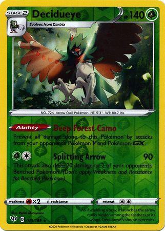 Decidueye 013/189 Reverse Holo darkness-ablaze-rh-11
