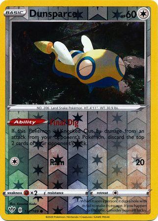 Dunsparce 137/189 Reverse Holo darkness-ablaze-rh-118
