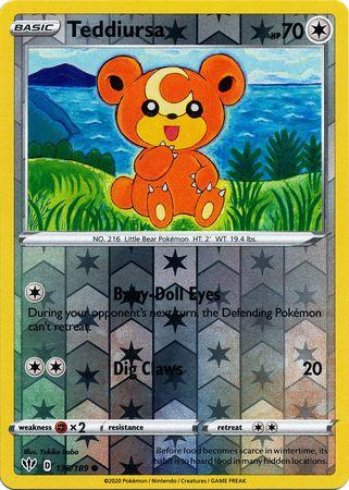 Teddiursa 138/189 Reverse Holo darkness-ablaze-rh-119
