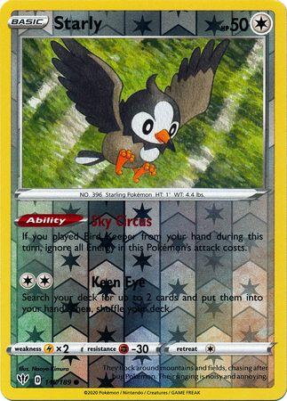 Starly 145/189 Reverse Holo darkness-ablaze-rh-124