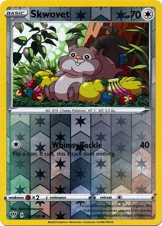 Skwovet 152/189 Reverse Holo darkness-ablaze-rh-131