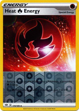 Heat R Energy 174/189 Reverse Holo darkness-ablaze-rh-153