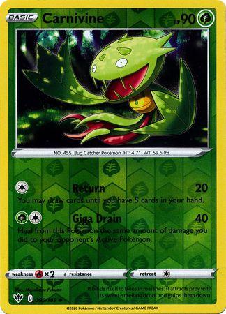 Carnivine 005/189 Reverse Holo darkness-ablaze-rh-3