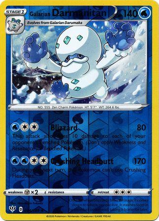 Galarian Darmanitan (44) 044/189 Reverse Holo darkness-ablaze-rh-37