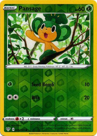 Pansage 006/189 Reverse Holo darkness-ablaze-rh-4
