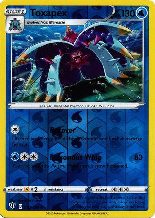 Toxapex 052/189 Reverse Holo darkness-ablaze-rh-45