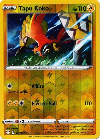 Tapu Koko 061/189 Reverse Holo darkness-ablaze-rh-53