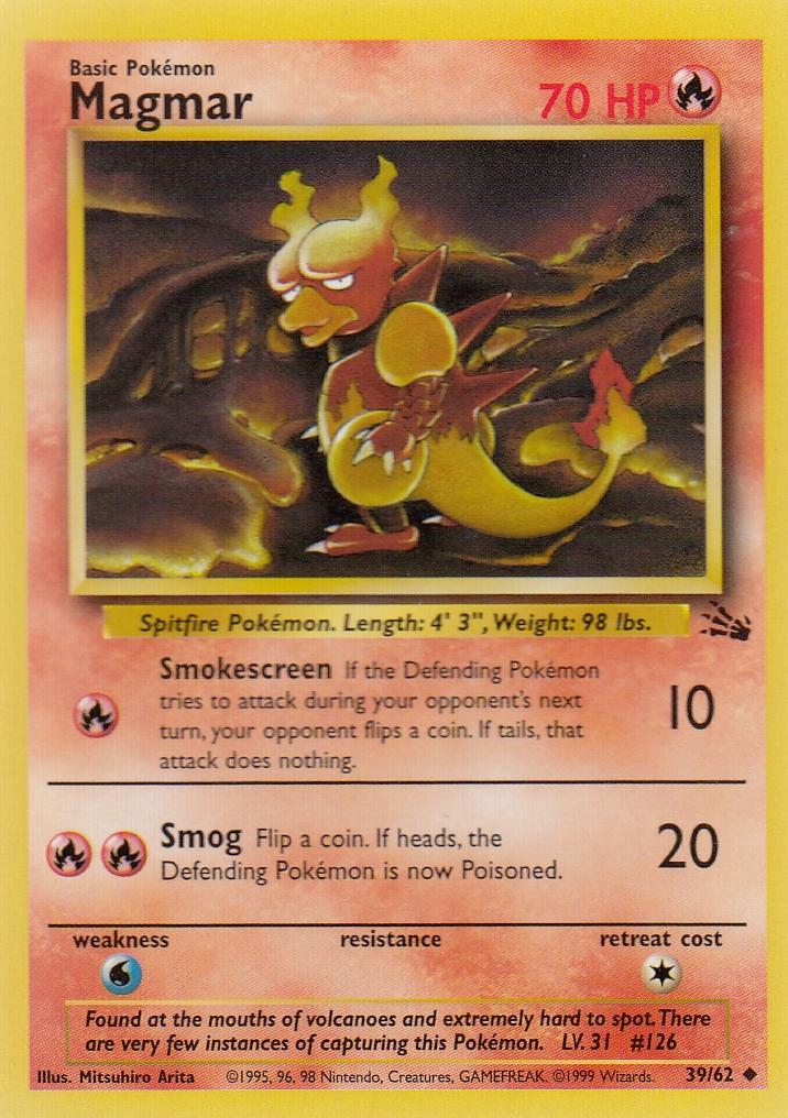 Magmar 39/62 Fossil Set Uncommon