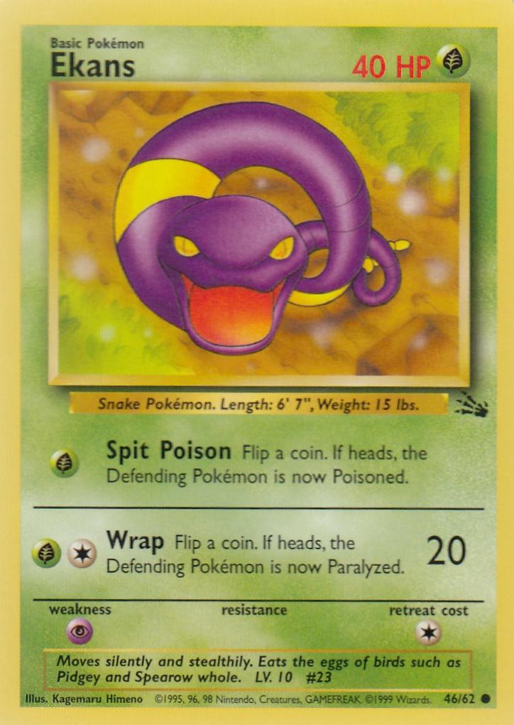 Ekans 46/62 Fossil Set Common