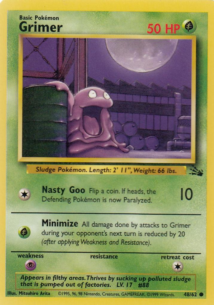 Grimer 48/62 Fossil Set Common