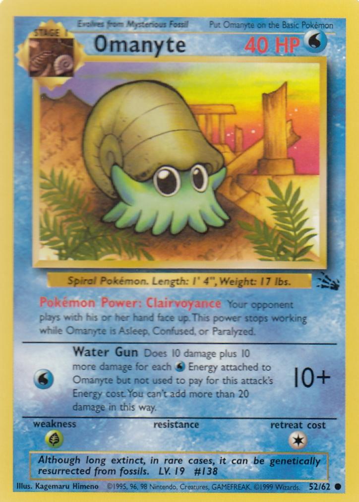 Omanyte 52/62 Fossil Set Common
