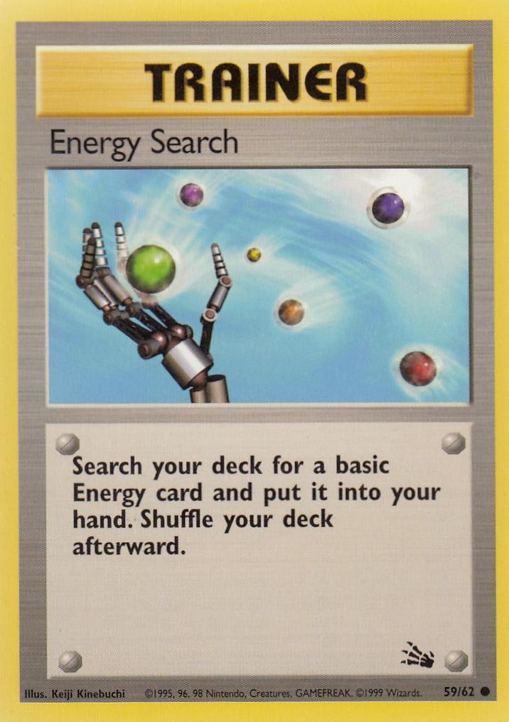 Energy Search 59/62 Fossil Set Common