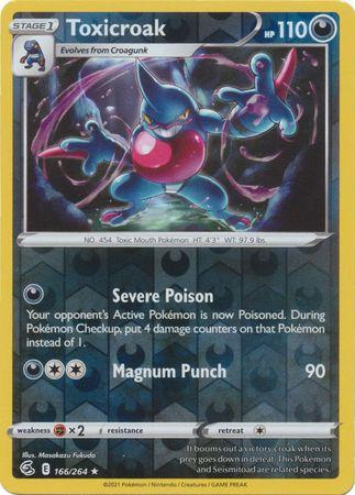 Toxicroak 166/264 Reverse Holo fusion-strike-rh-143