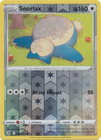 Snorlax 206/264 Reverse Holo fusion-strike-rh-181