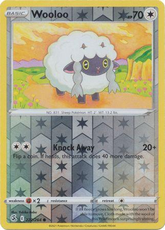 Wooloo (222) 222/264 Reverse Holo fusion-strike-rh-195