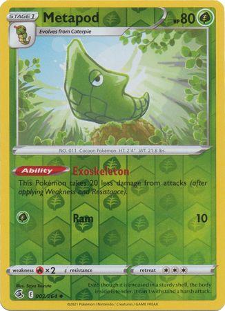 Metapod 002/264 Reverse Holo fusion-strike-rh-2