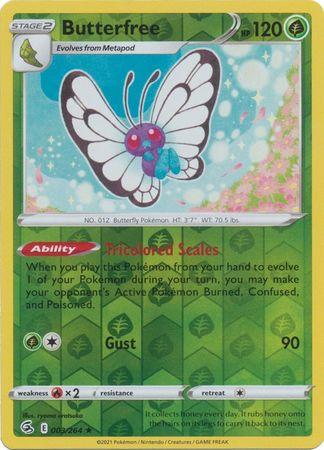 Butterfree 003/264 Reverse Holo fusion-strike-rh-3