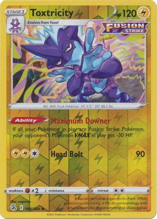 Toxtricity (108) 108/264 Reverse Holo fusion-strike-rh-91