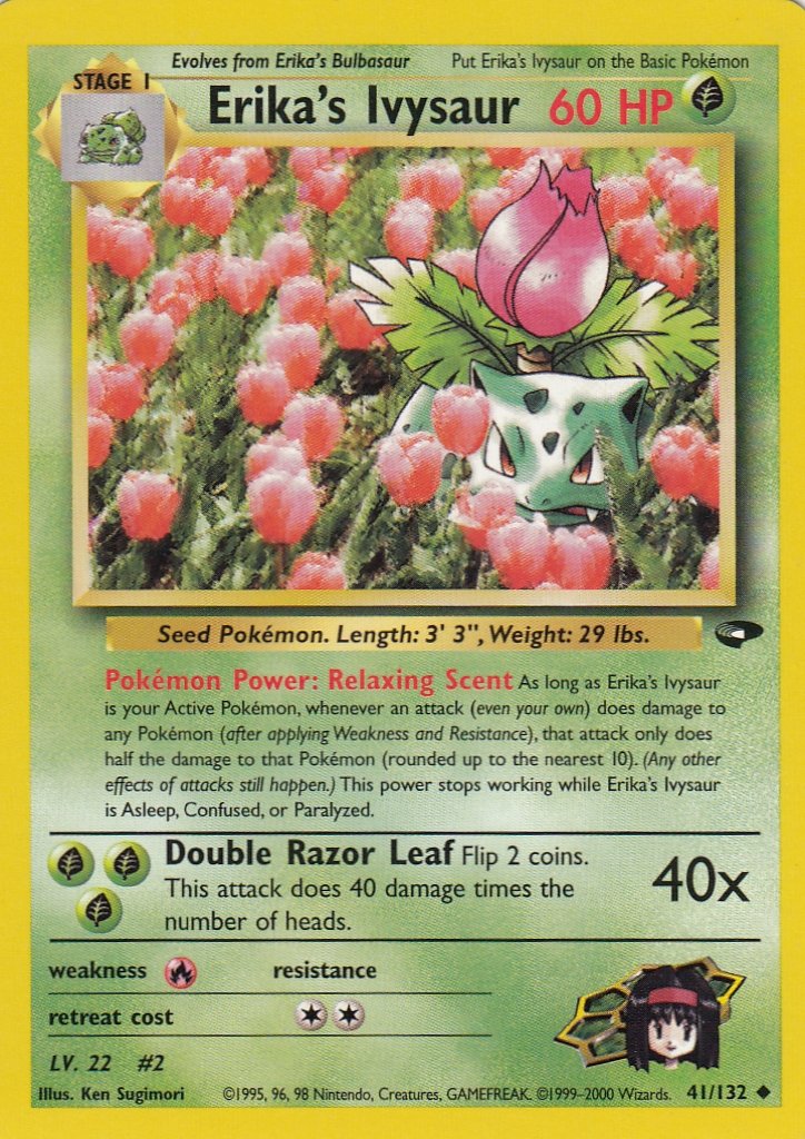 Erika's Ivysaur 41/132 Gym Challenge Set Uncommon