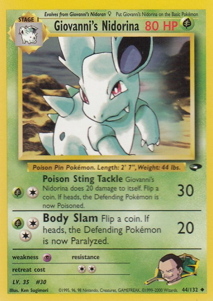 Giovanni's Nidorina 44/132 Gym Challenge Set Uncommon