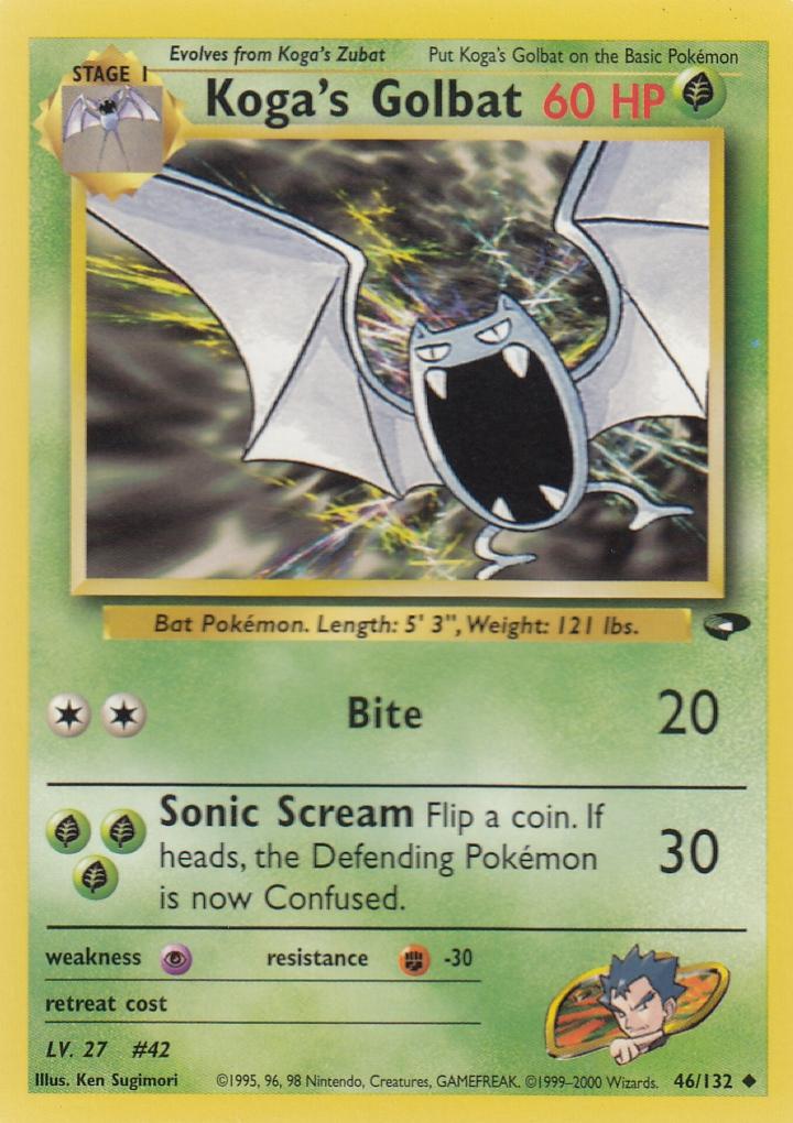 Koga's Golbat 46/132 Gym Challenge Set Uncommon