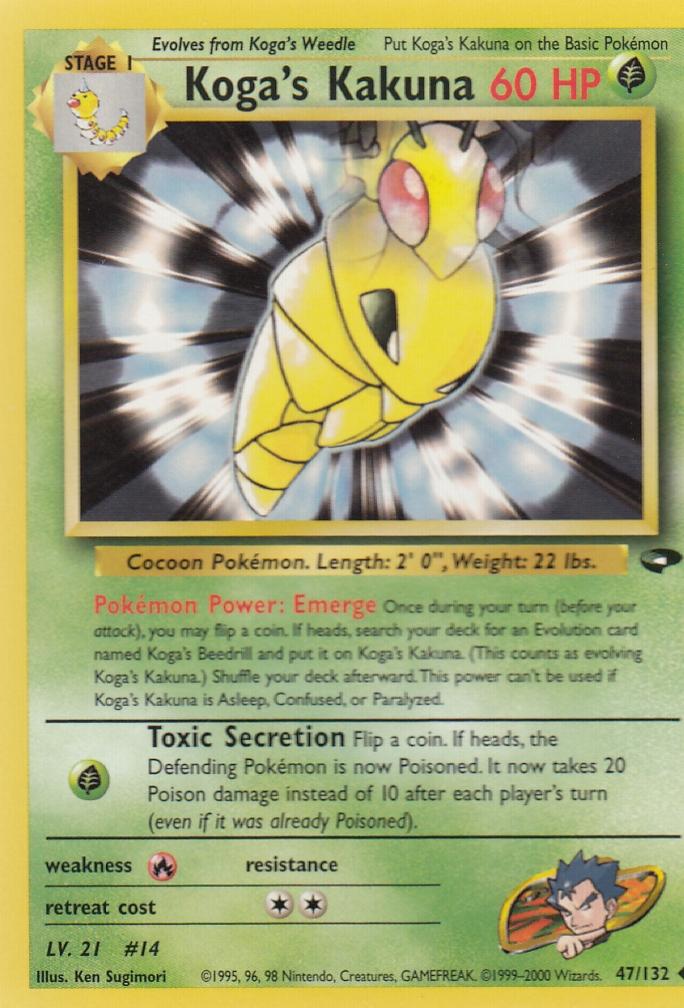 Koga's Kakuna 47/132 Gym Challenge Set Uncommon