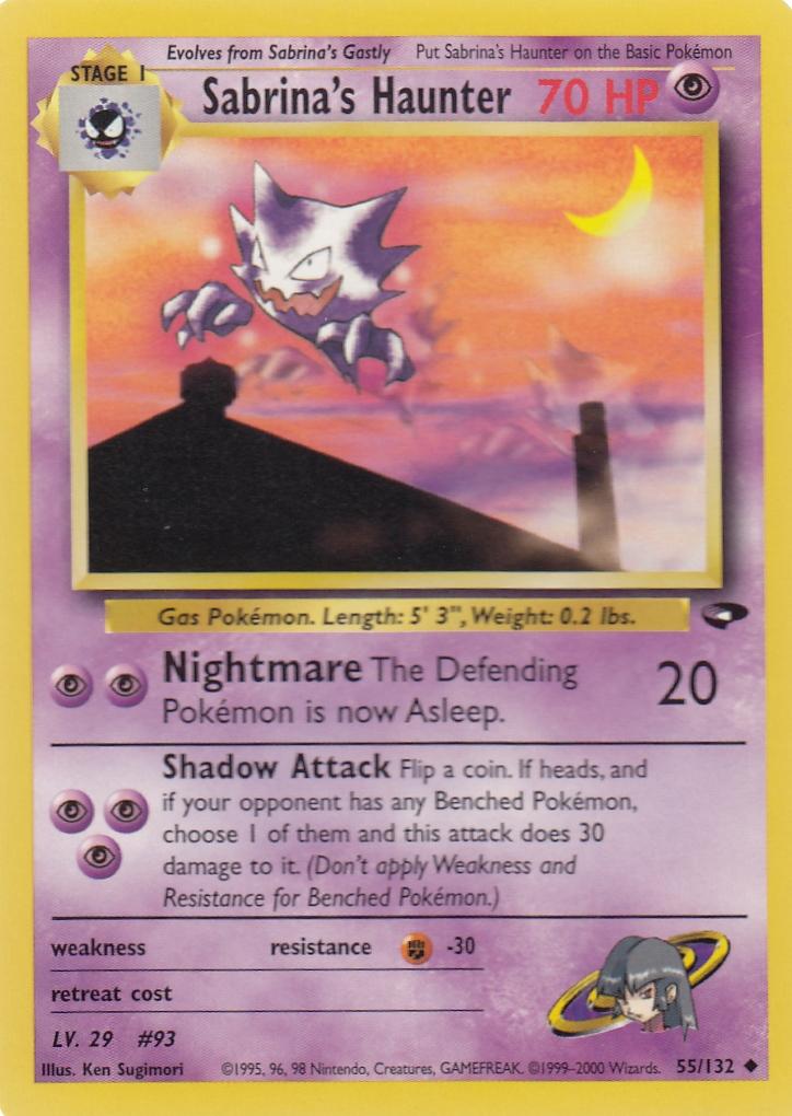 Sabrina's Haunter 55/132 Gym Challenge Set Uncommon