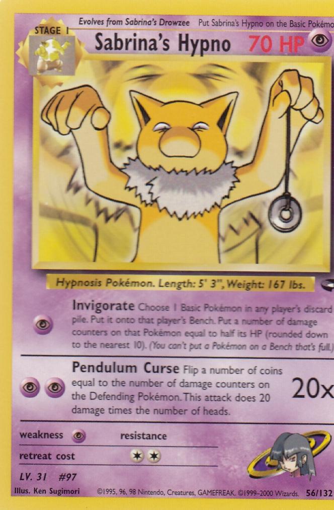 Sabrina's Hypno 56/132 Gym Challenge Set Uncommon