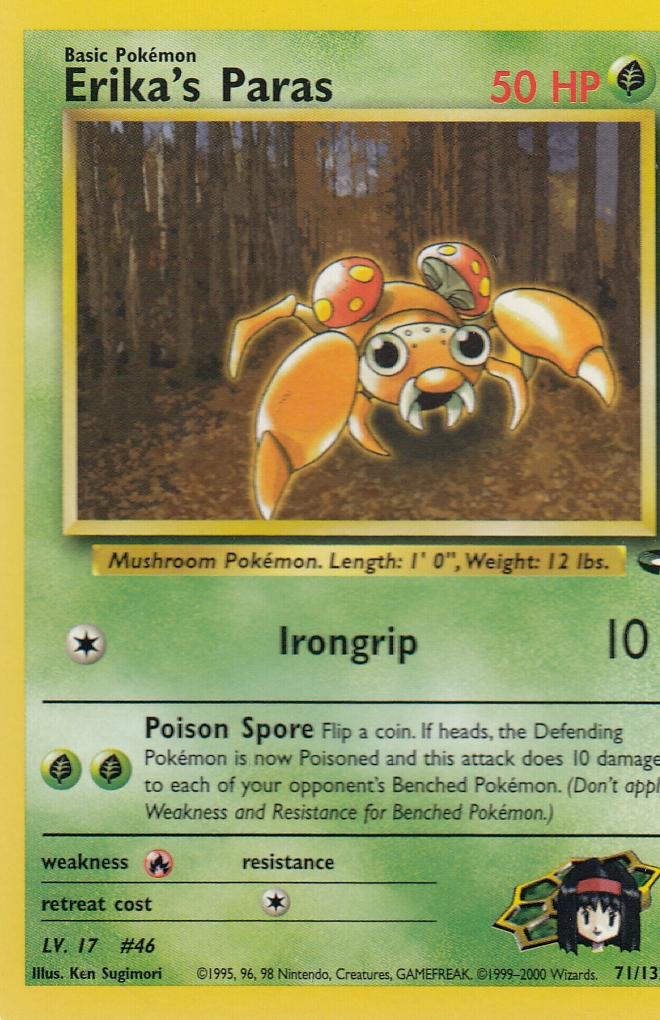 Erika's Paras 71/132 Gym Challenge Set Common