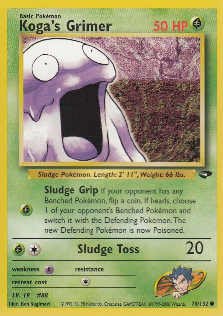 Koga's Grimer 78/132 Gym Challenge Set Common