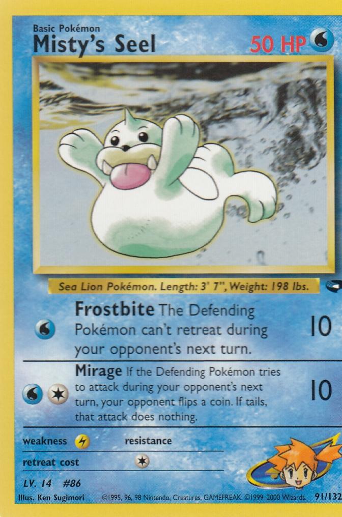 Misty's Seel 91/132 Gym Challenge Set Common