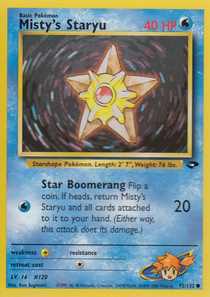 Misty's Staryu 92/132 Gym Challenge Set Common