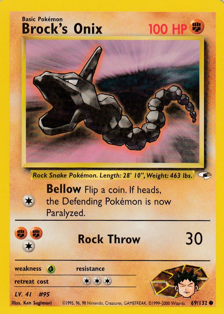 Brock's Onix 69/132 Gym Heroes Set Common