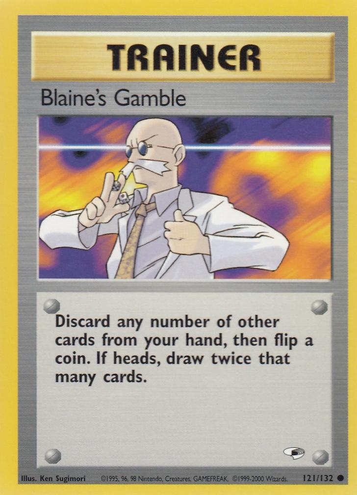 Blaine's Gamble 121/132 Gym Heroes Set Common