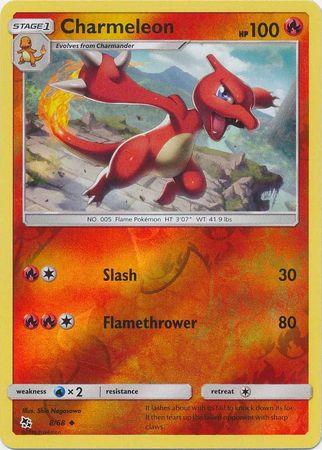 Charmeleon 8 / 68 Reverse Holo hidden-fates-rh-7