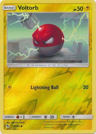 Voltorb 21 / 68 Reverse Holo hidden-fates-rh-16